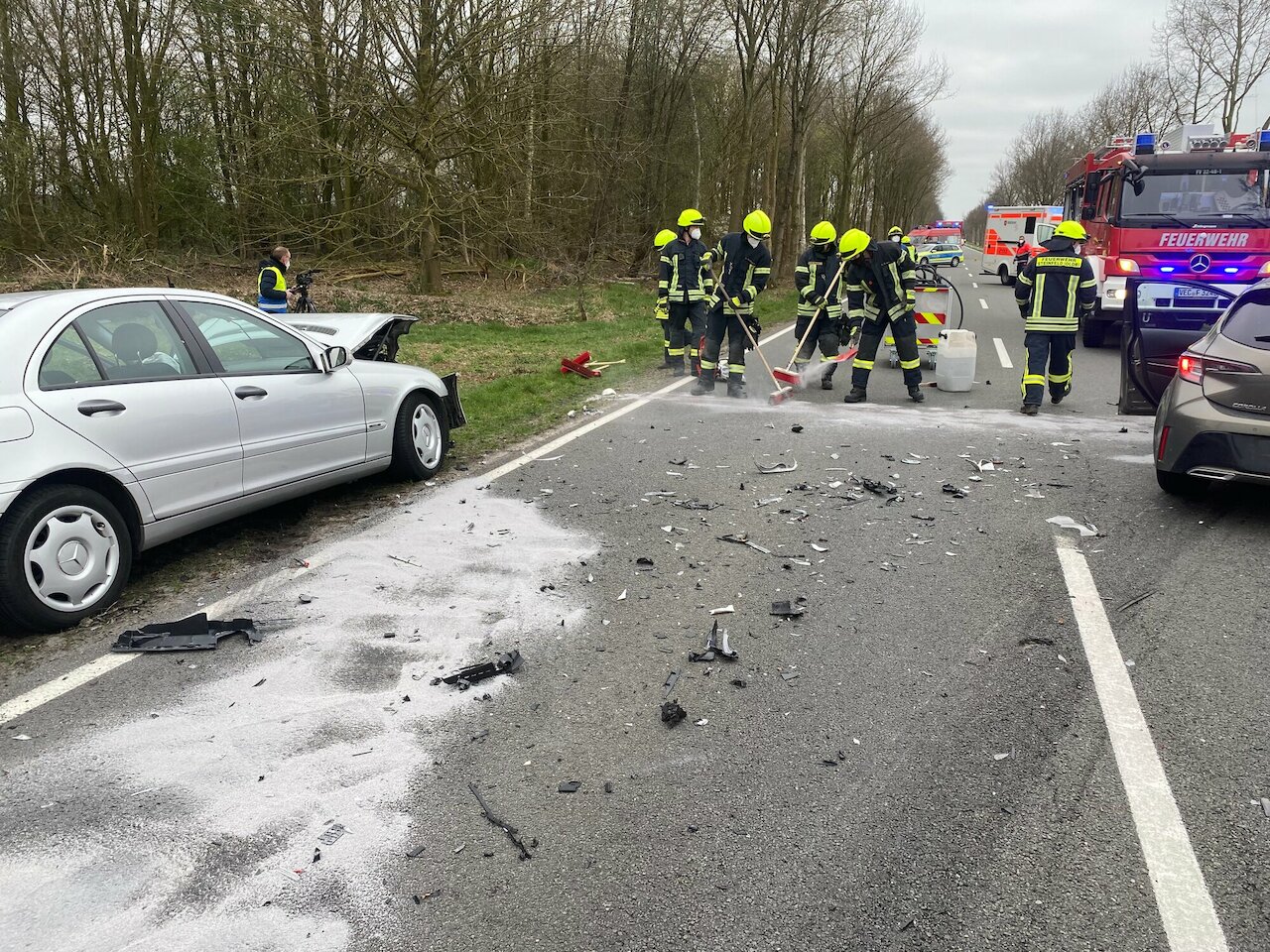 Einsatzmeldung: Verkehrsunfall auf der B214 Image 4
