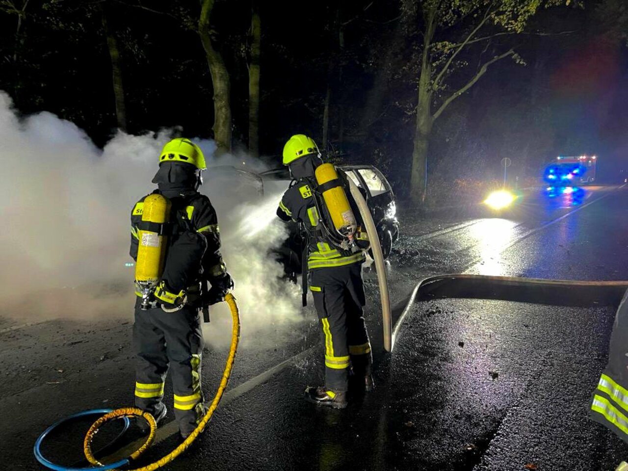 Einsatzmeldung: PKW Brand auf der Dammer Straße Image 1
