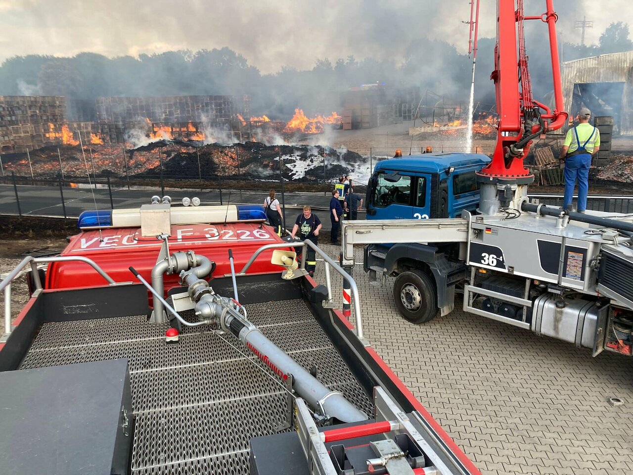 Einsatzmeldung: Industriebrand Bakum Image 1