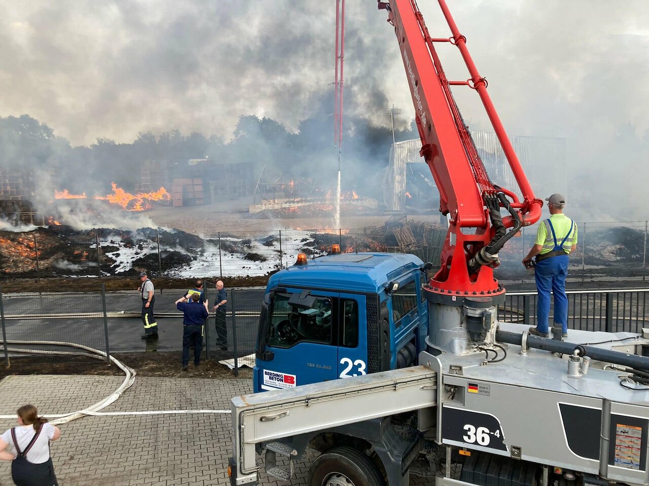 Einsatzmeldung: Industriebrand Bakum Image 3