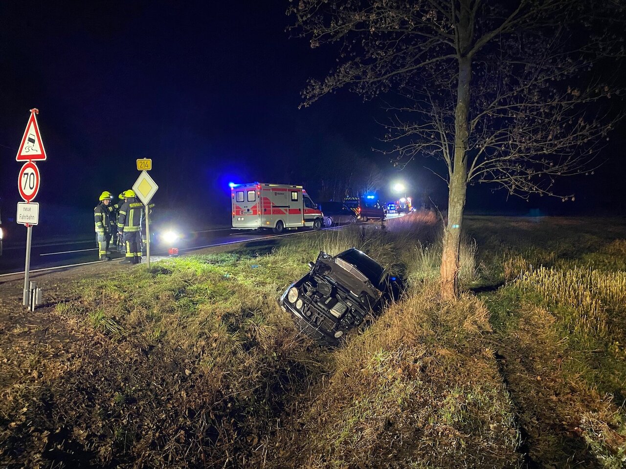 Einsatzmeldung: Verkehrsunfall mit zwei Fahrzeugen auf der B214 Image 3