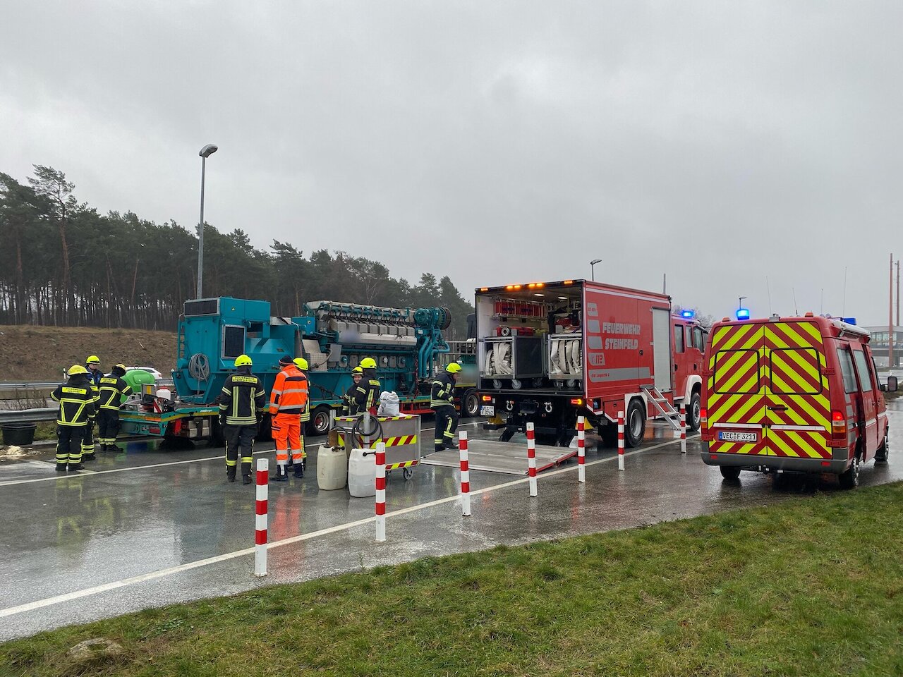 Einsatzmeldung: Ölschaden an der BAB 1