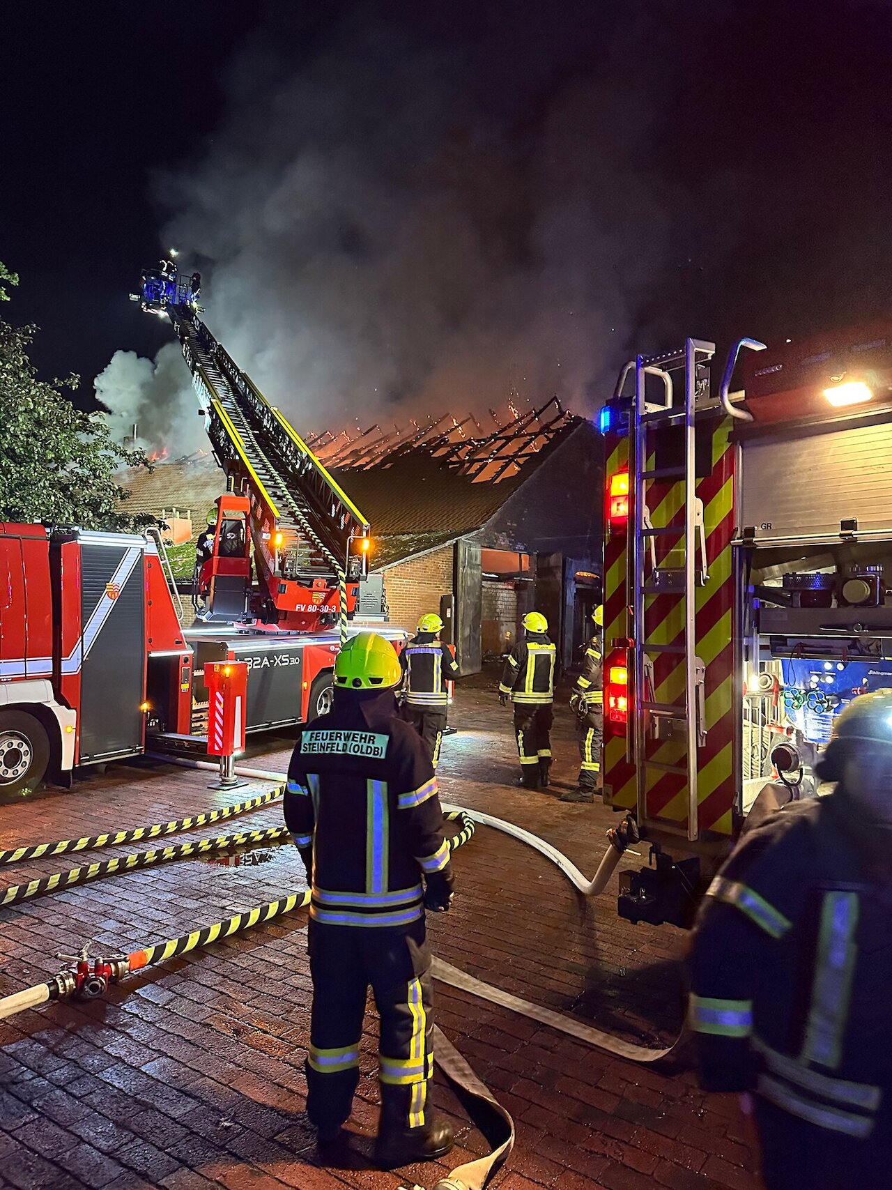 Bullen- / Schweinestall in Vollbrand Image 4