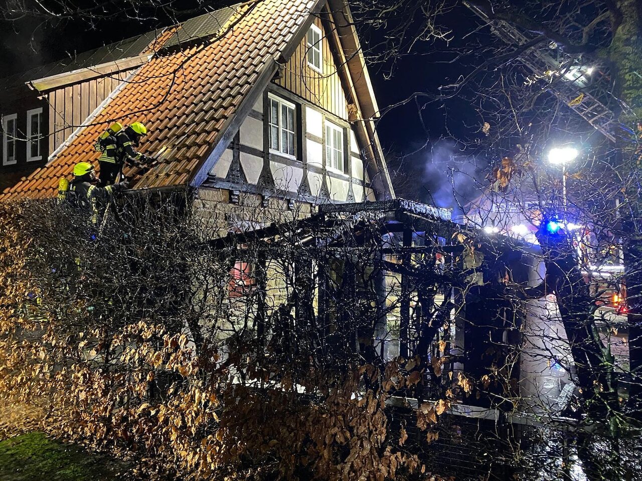 Feuer in der Silvesternacht