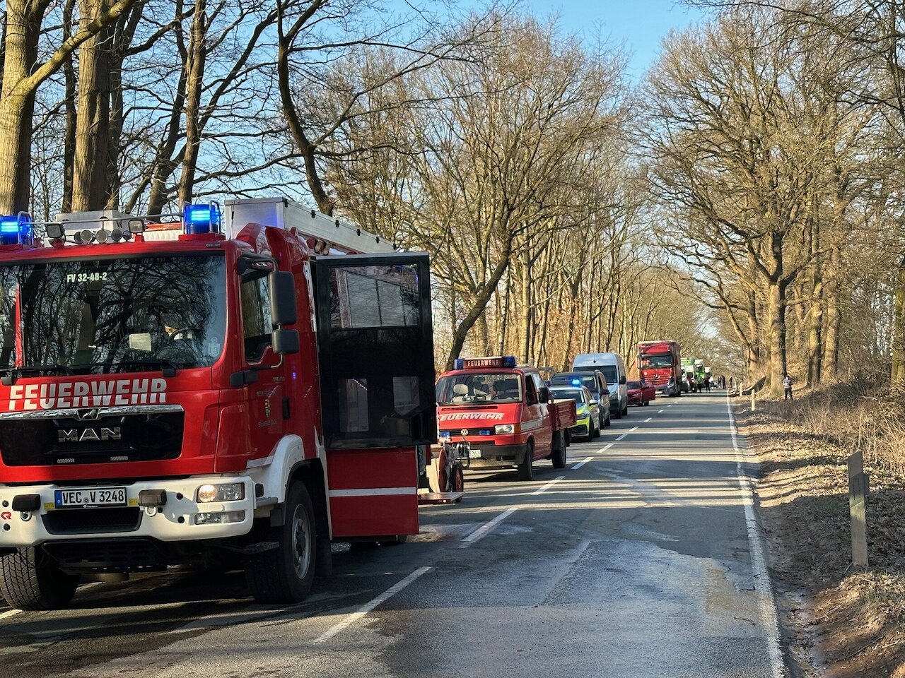 Feuer auf der Dammer Straße: Brennender Pkw drohte Waldbrand auszulösen Image 8