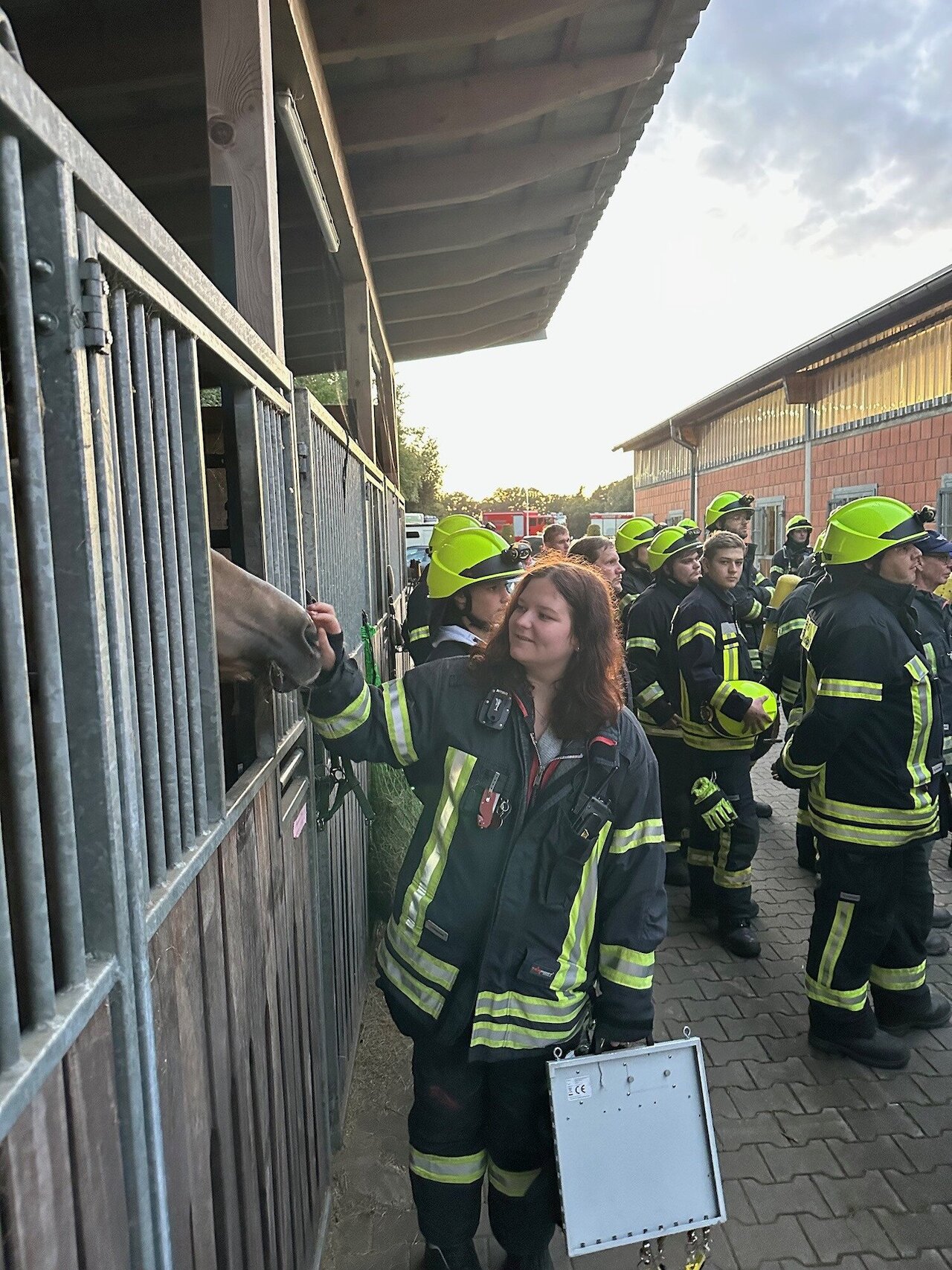 Mit Pferden auf Tuchfühlung - Großübung der Feuerwehr Steinfeld (Oldenburg) beim Reit- und Fahrverein Steinfeld-Mühlen e.V. Image 5