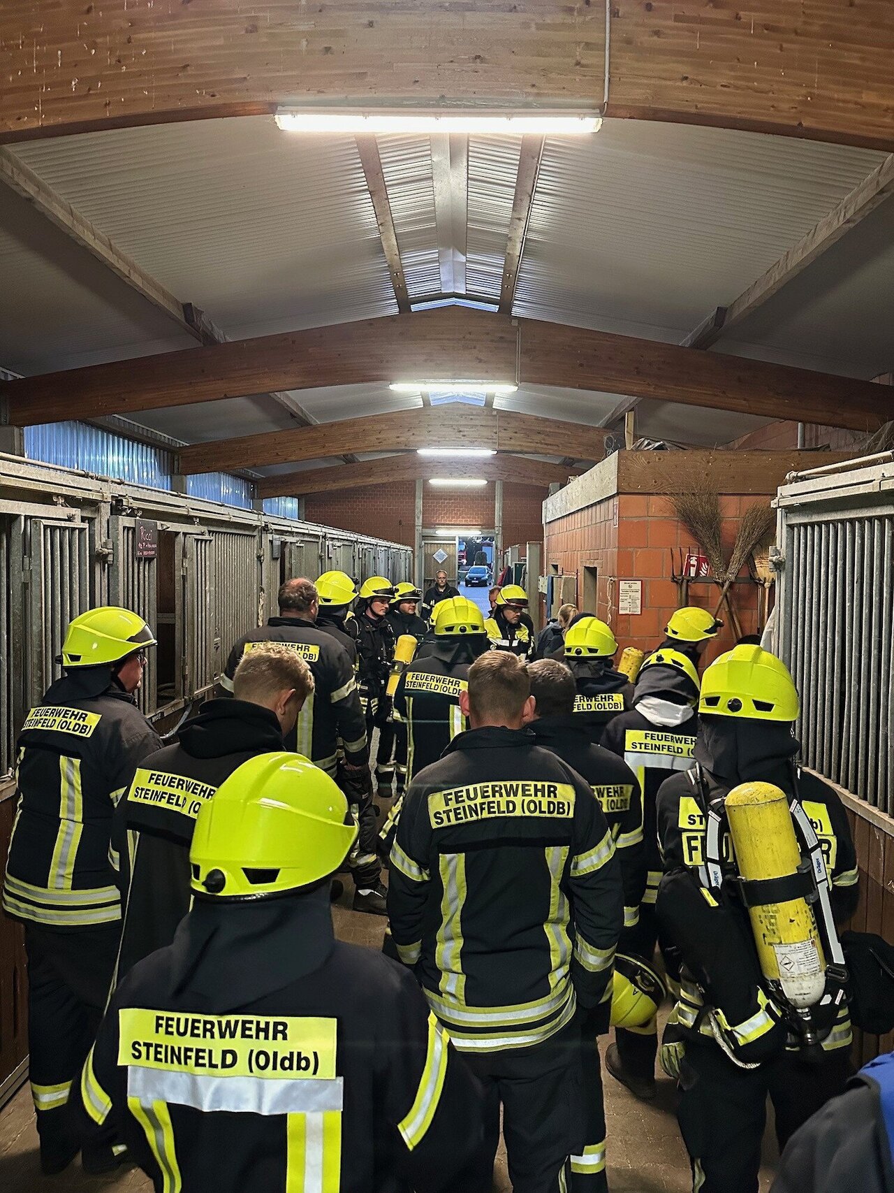 Mit Pferden auf Tuchfühlung - Großübung der Feuerwehr Steinfeld (Oldenburg) beim Reit- und Fahrverein Steinfeld-Mühlen e.V. Image 6