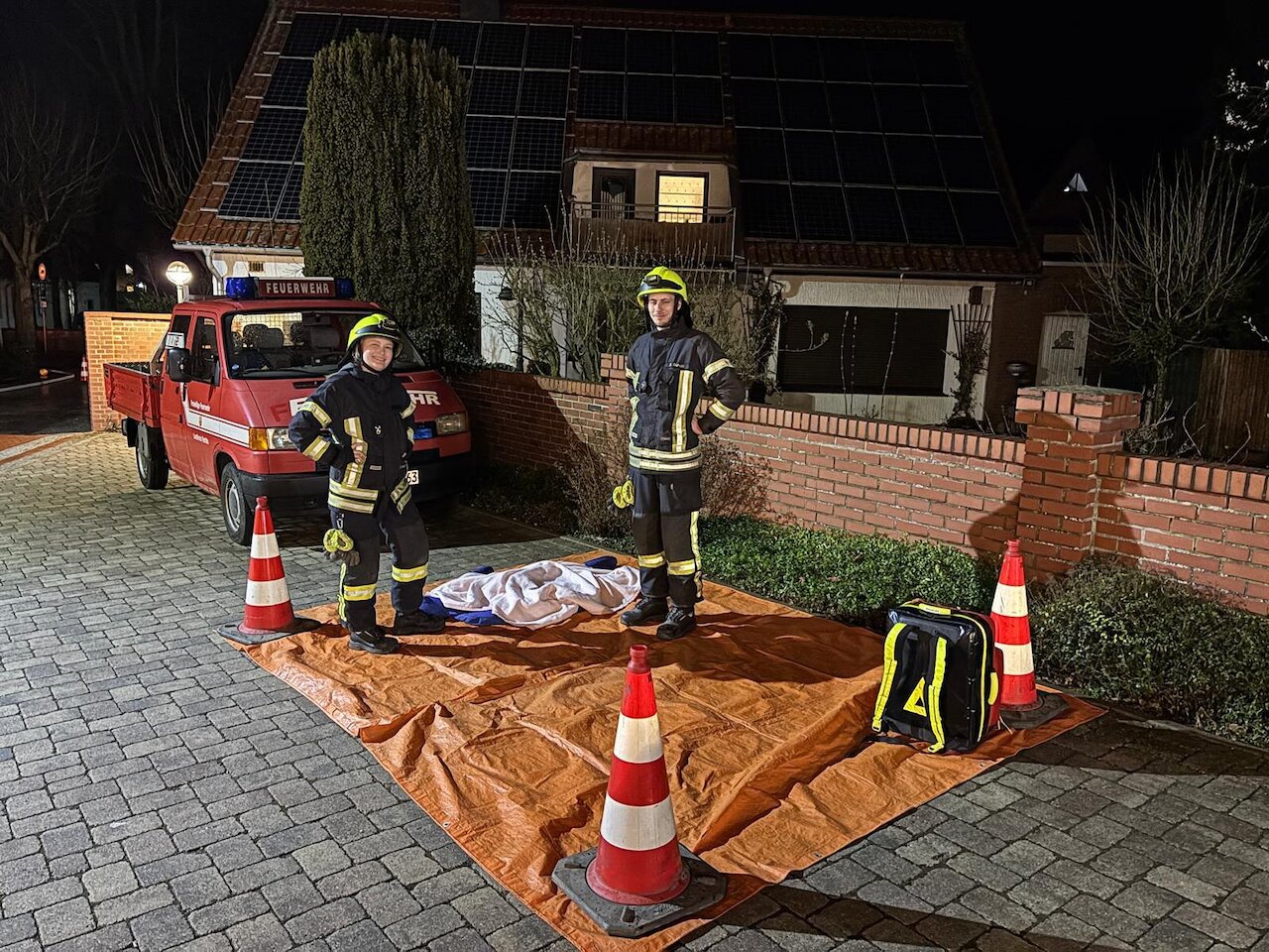 Realitätsnahe Zugübung der Feuerwehr Steinfeld Image 7