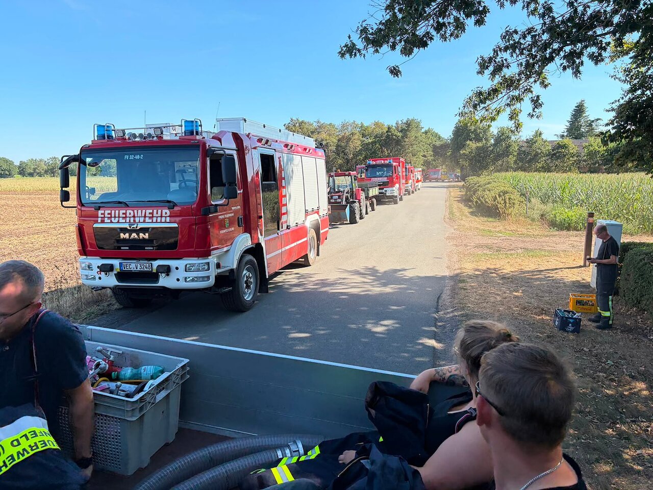 Einsatzreiches Wochenende fordert Feuerwehr Steinfeld und Drohnengruppe Image 7